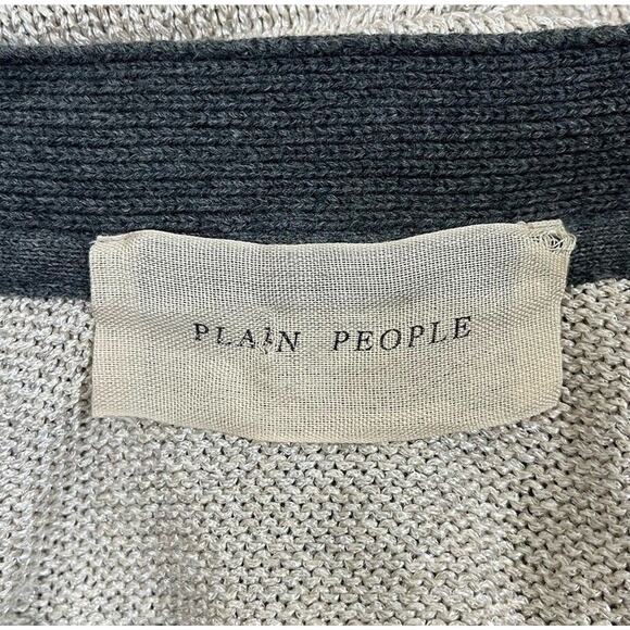 Plain People Knit Button-Up Cardigan Sweater V-Neck Pockets Size 9 or US Medium - Picture 7 of 8